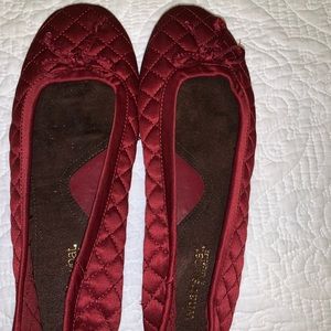 New Red Ballet Flats